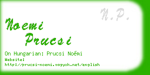 noemi prucsi business card